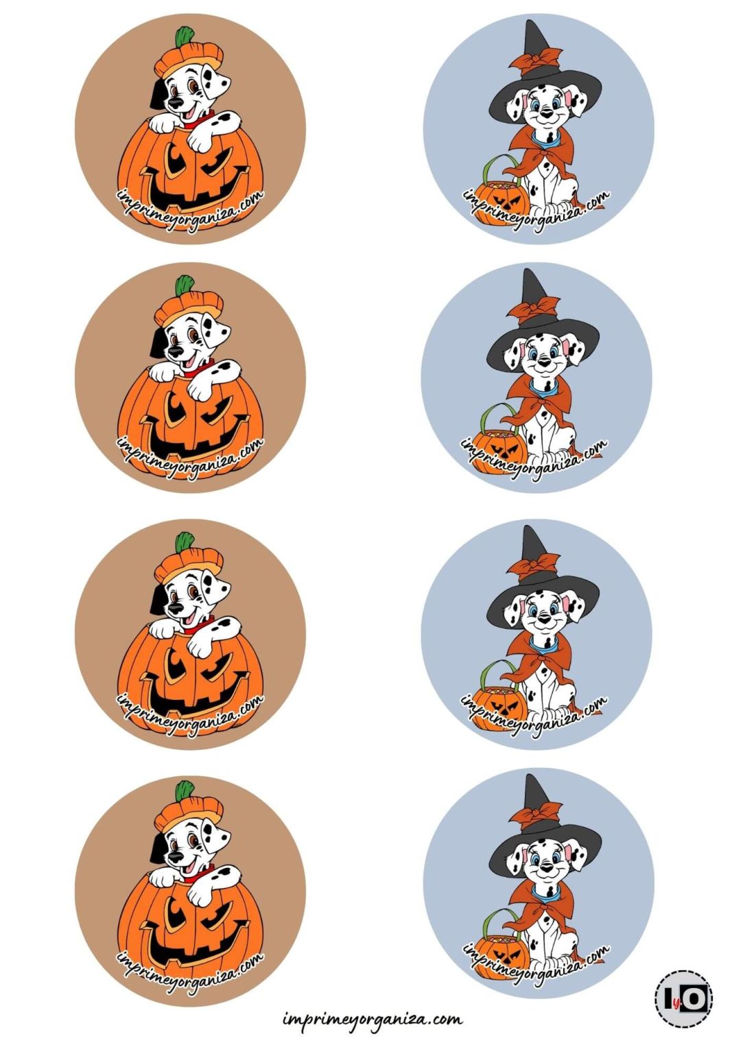 Stickers de Halloween para Imprimir en PDF [GRATIS]