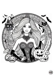 Mandala Halloween Barbie