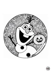 Mandala Halloween Olaf