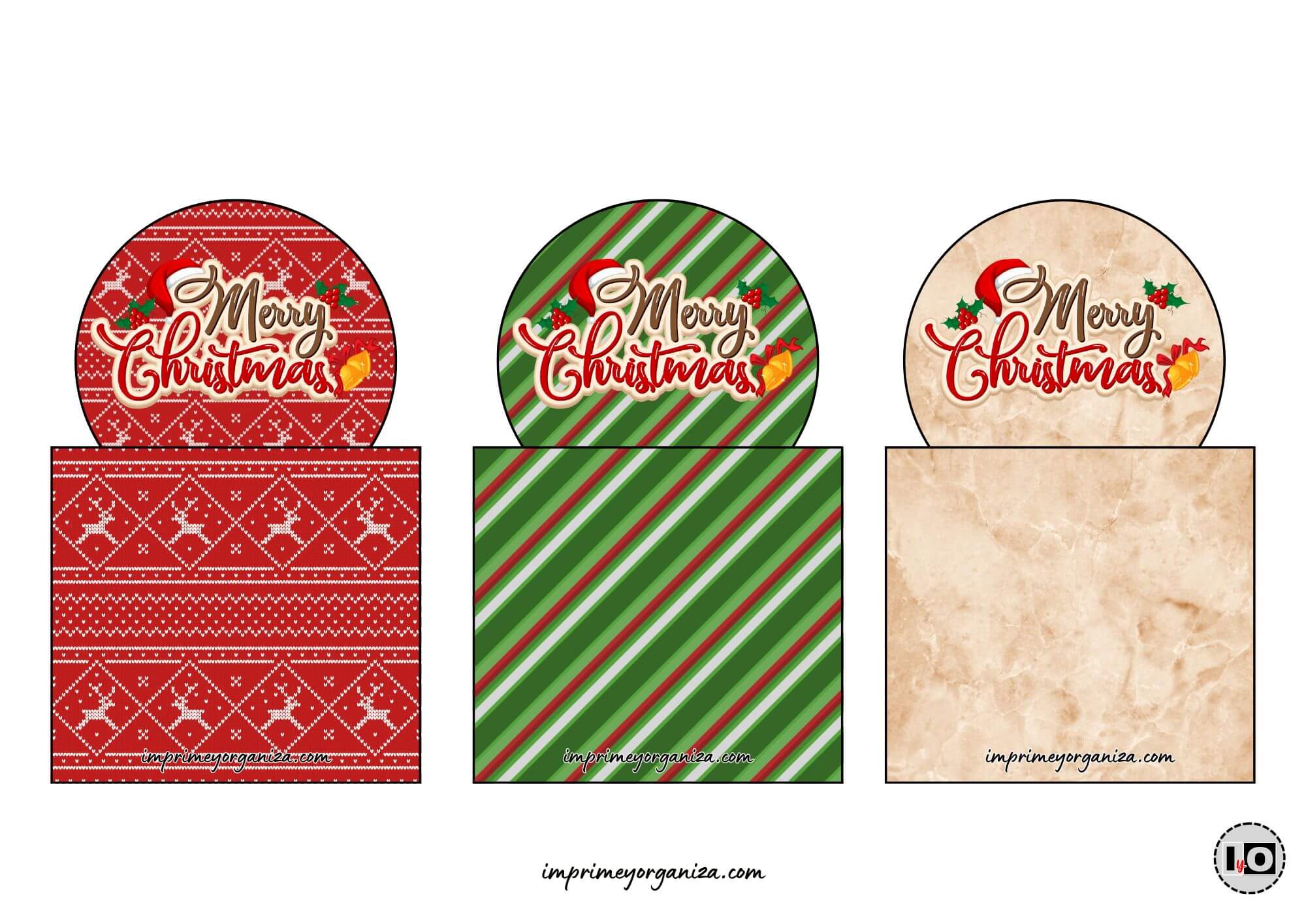 Bases Minicalendarios Merry Christmas