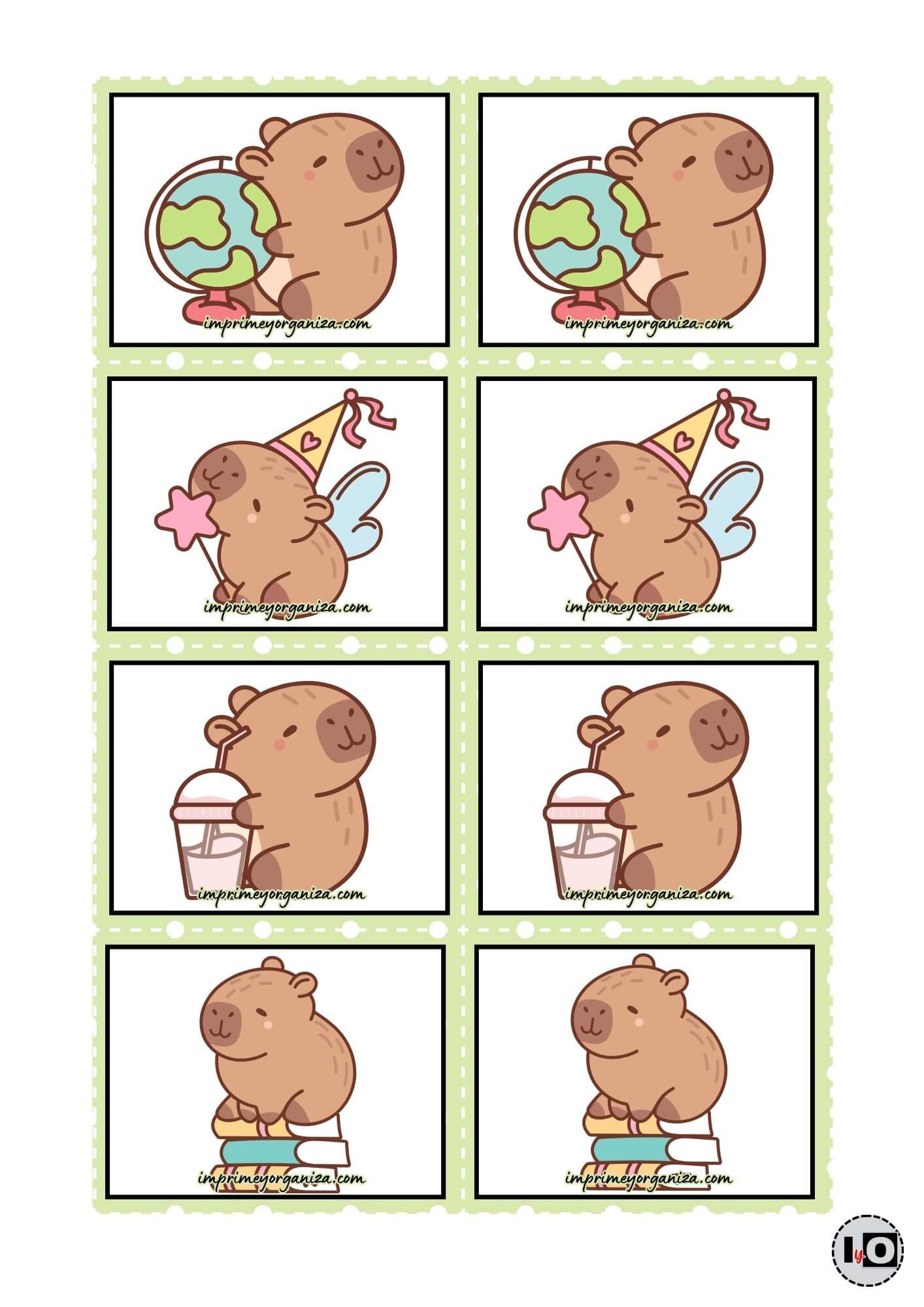 Juego Memoria Capibara