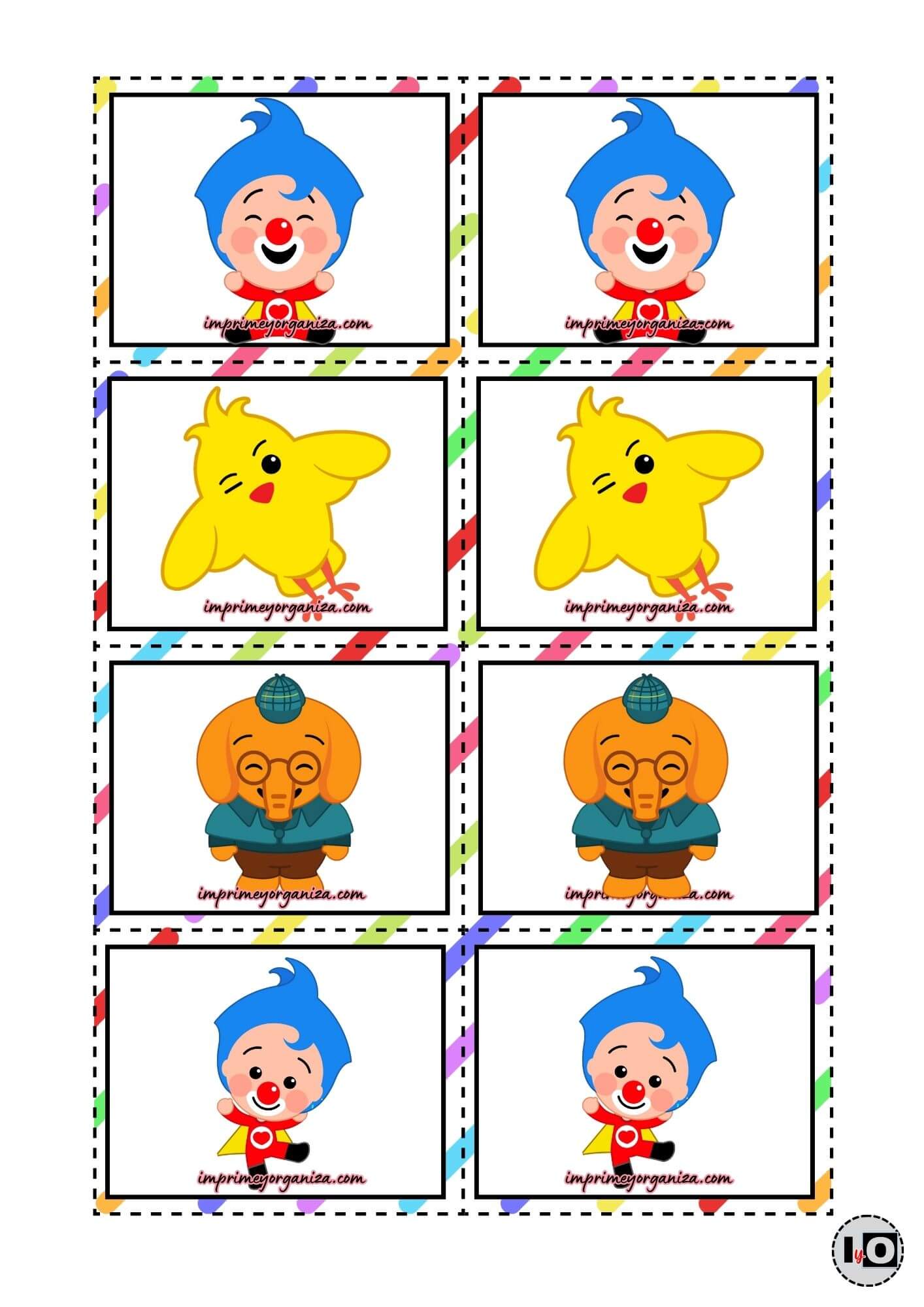 Juego Memoria Plim Plim