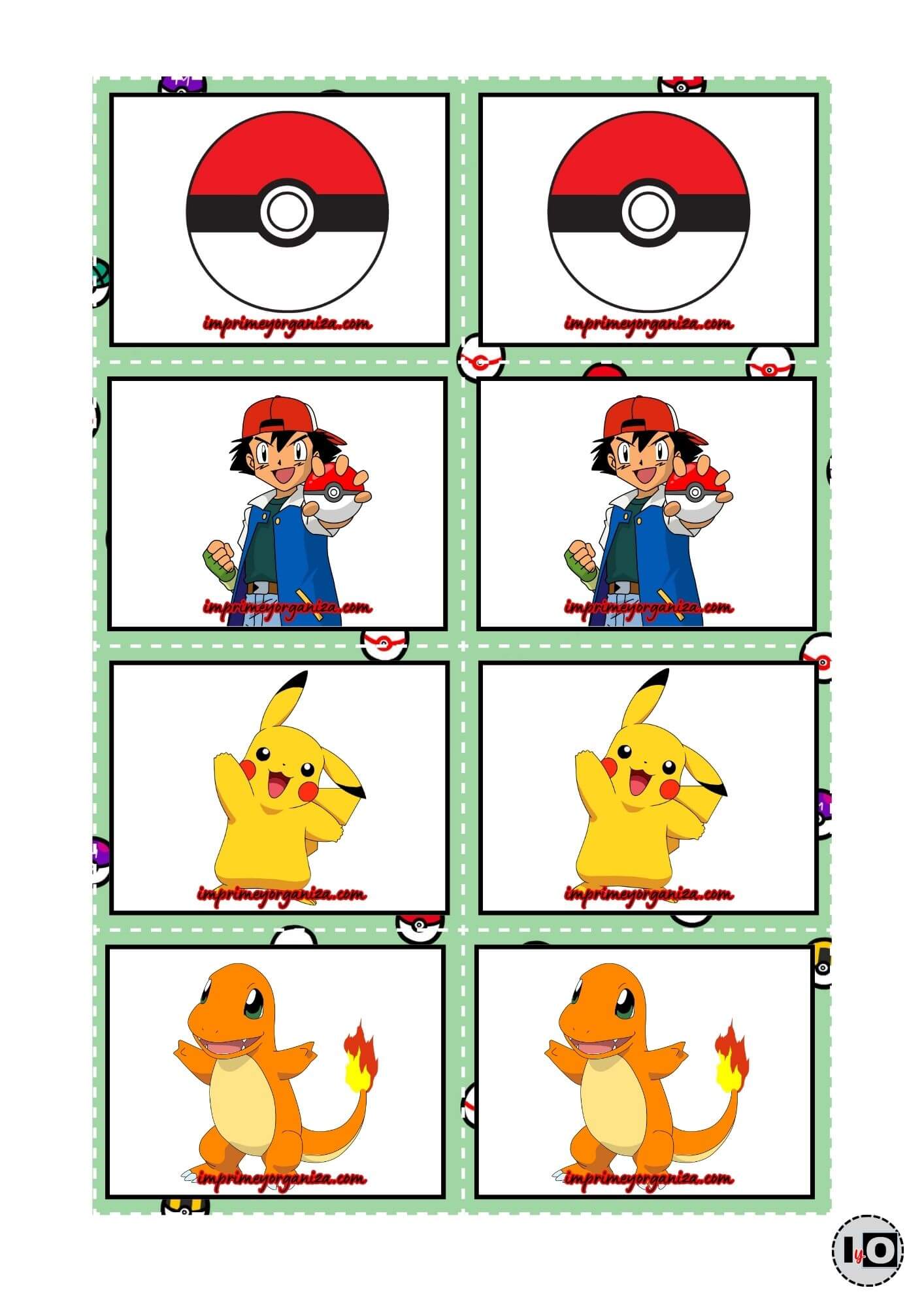 Juego Memoria Pokemon