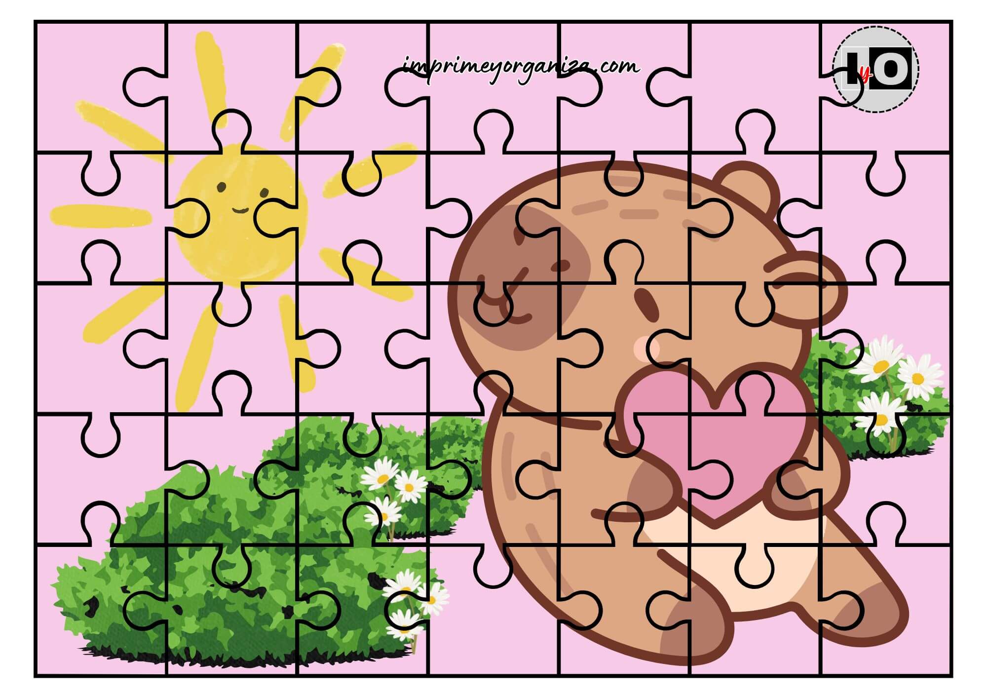Puzzle Capibara Corazón