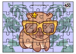 Puzzle Capibara Gafas