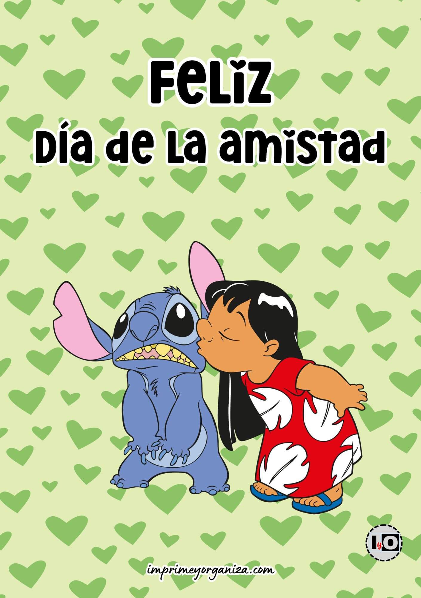 Tarjeta Amistad Lilo y Stitch