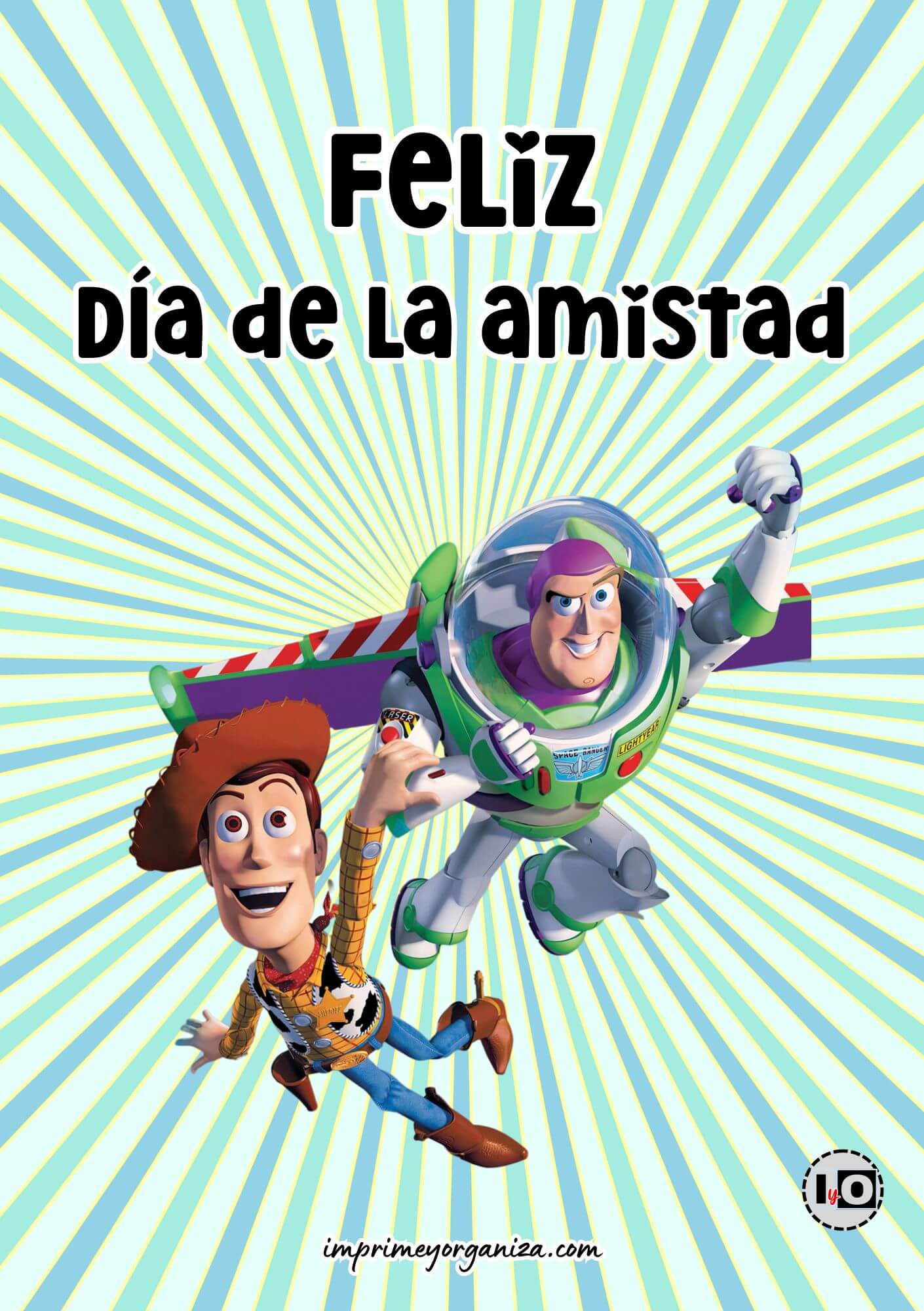 Tarjeta Amistad Woody y Buzz
