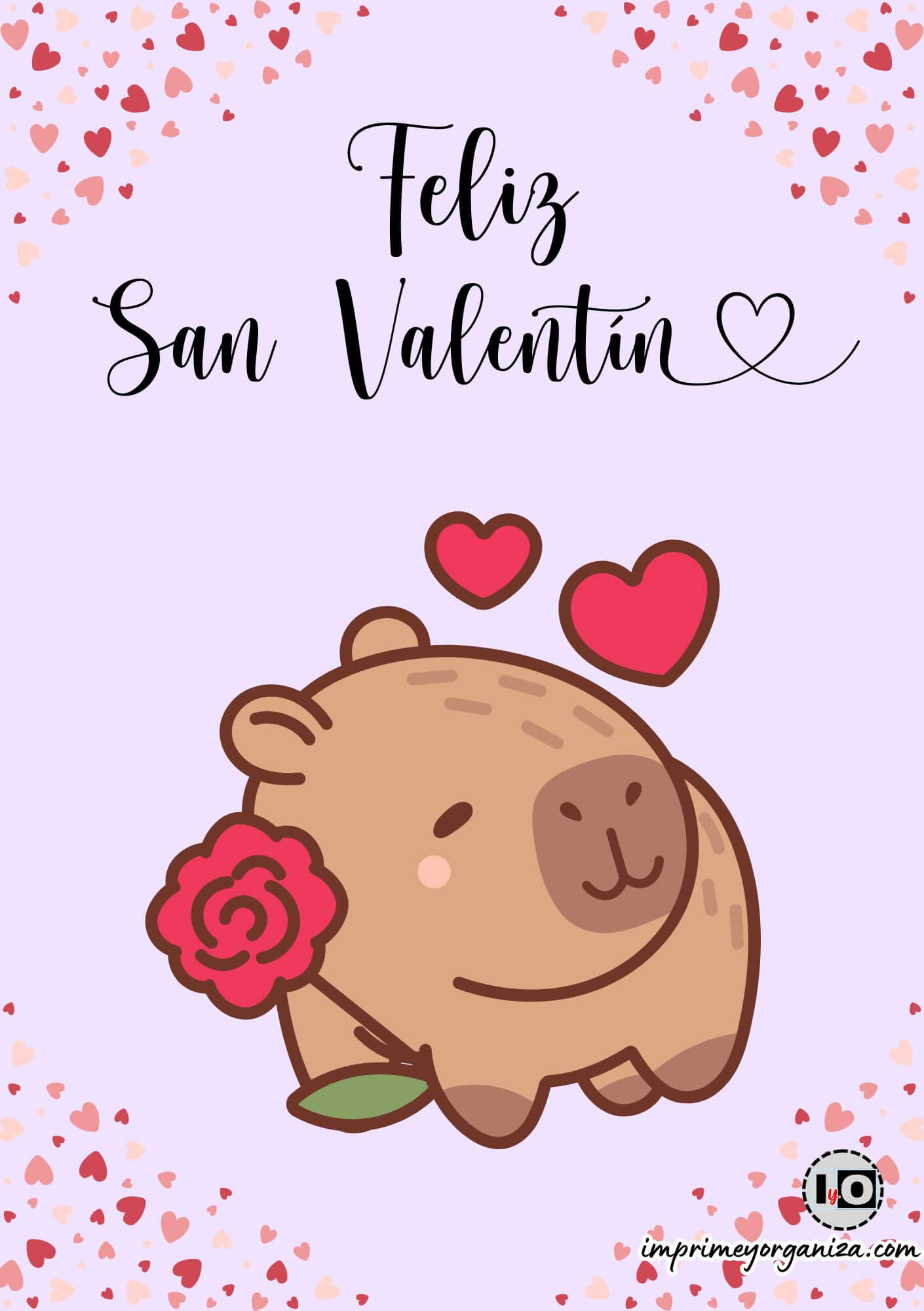 Tarjeta Capi-Valentín Flor