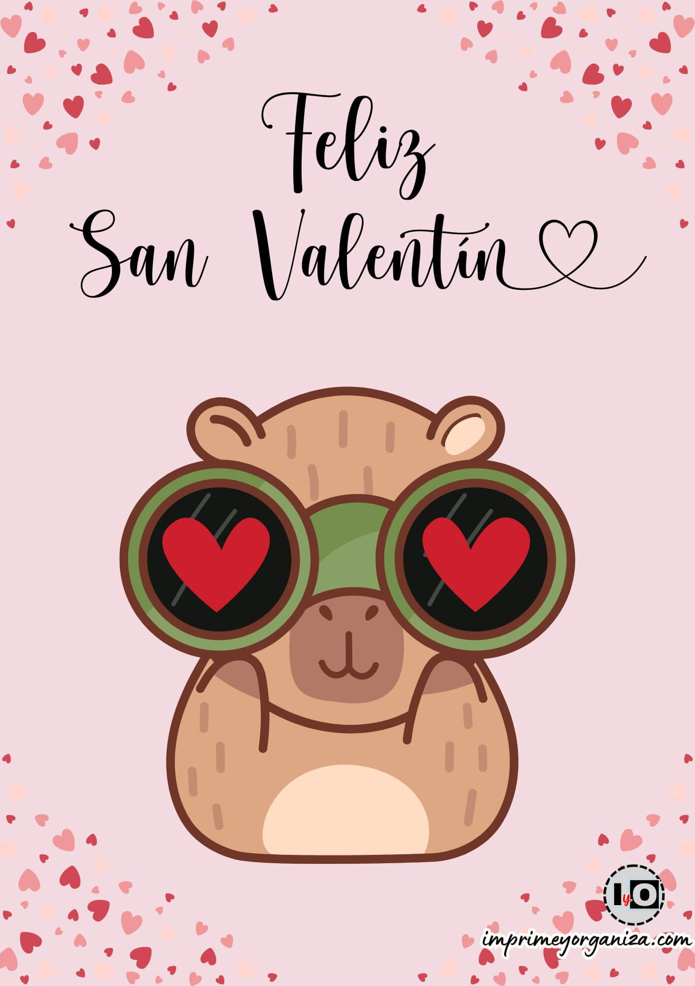 Tarjeta Capi-Valentín Prismáticos