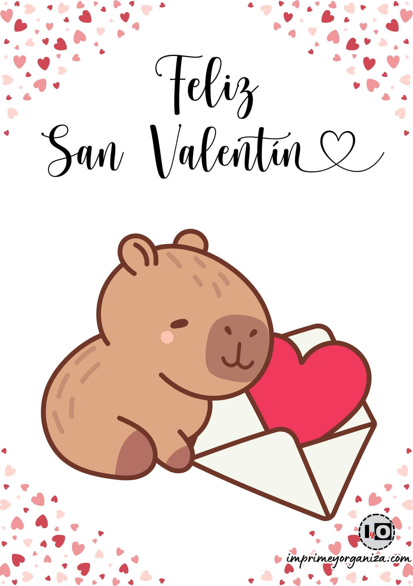 Tarjeta Capi-Valentín Sobre