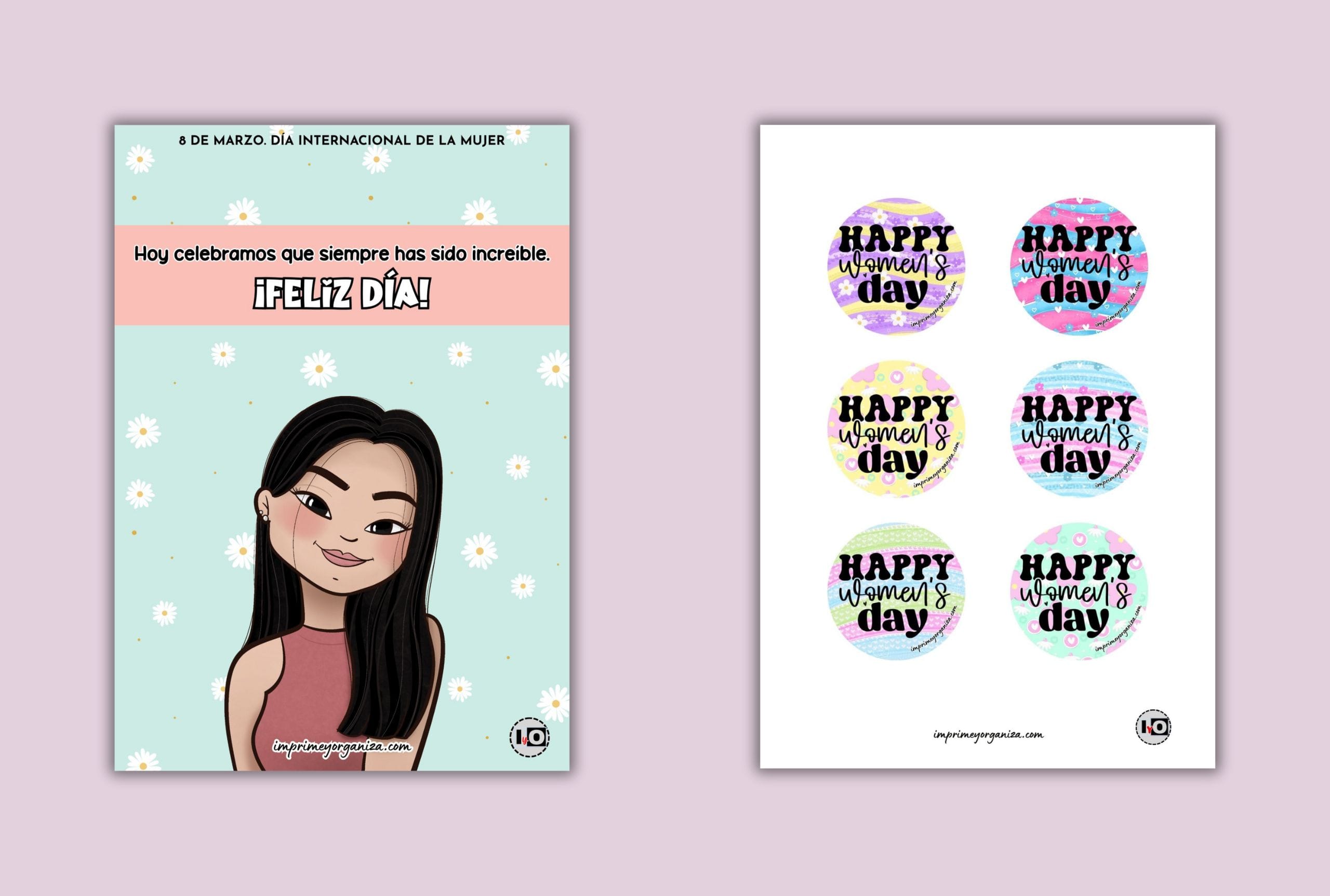 imprimibles para el día de la mujer gratis