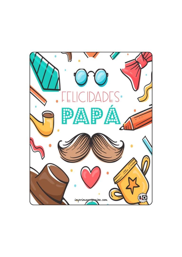 Imprimibles para el Día del Padre en PDF [GRATIS]