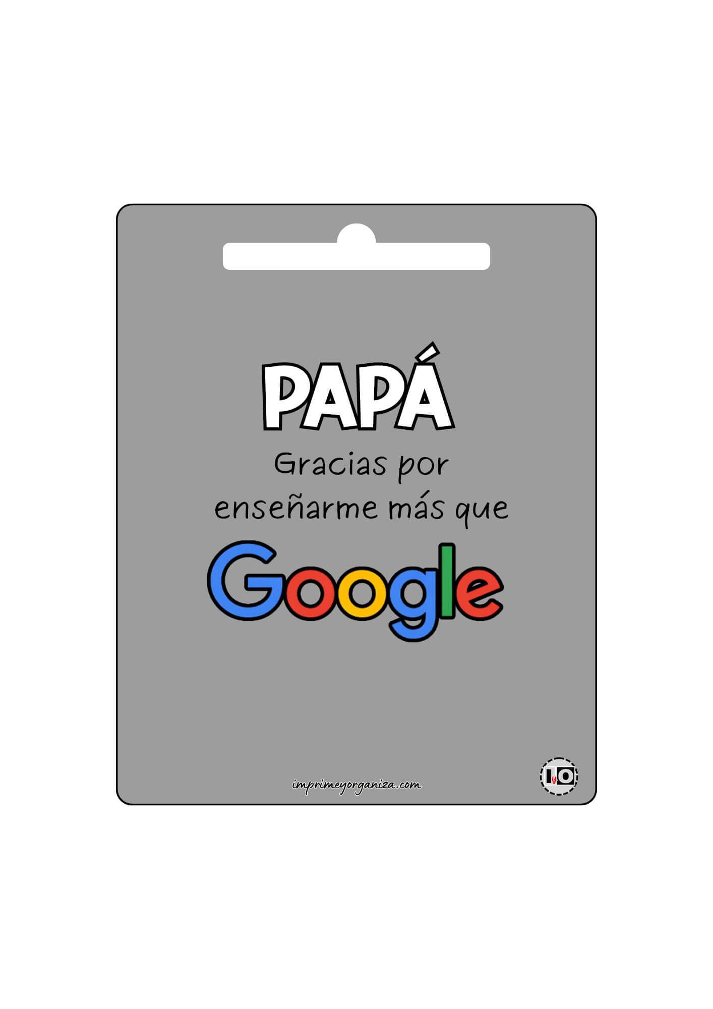 Blíster Papá Google