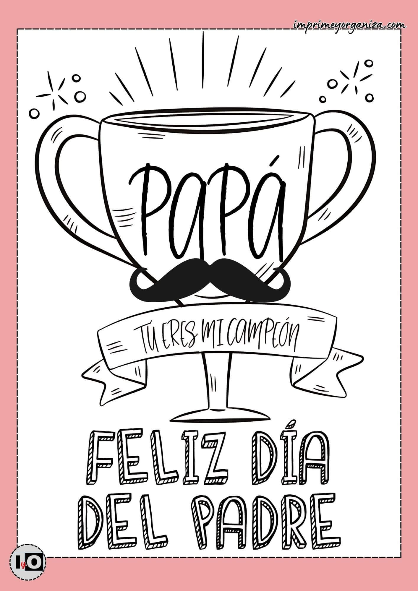 Lamina papá mi campeón