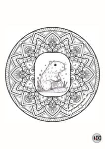 Mandala Capibara Caracol