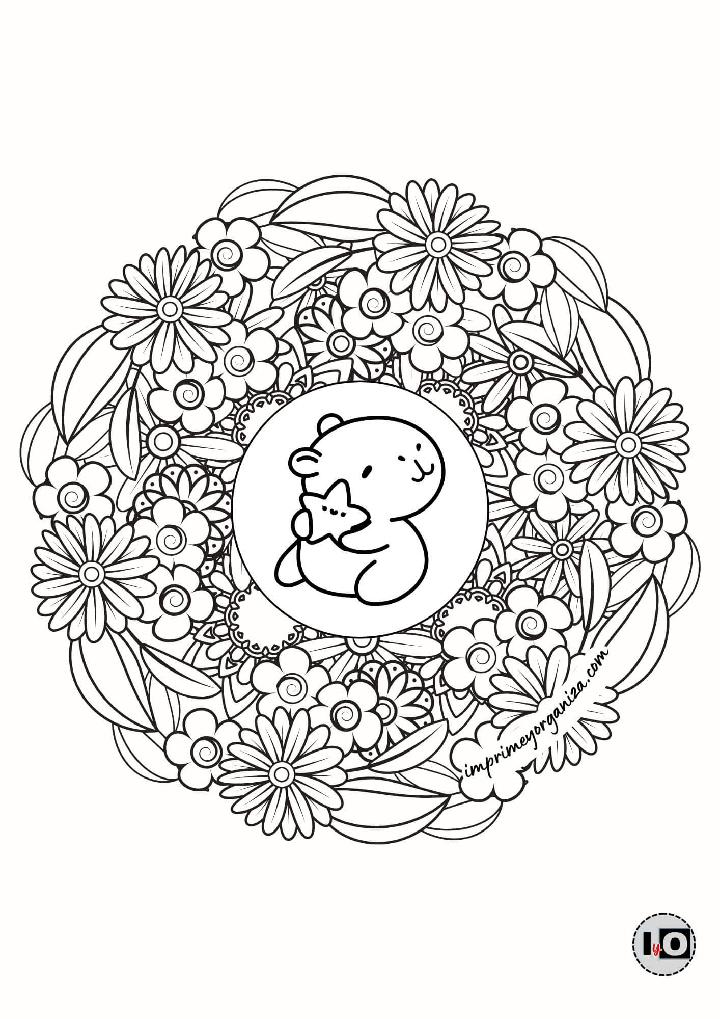 Mandala Capibara Estrella