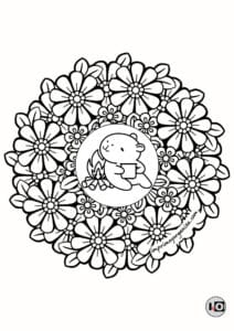 Mandala Capibara Hoguera
