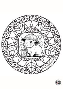 Mandala Capibara Japones