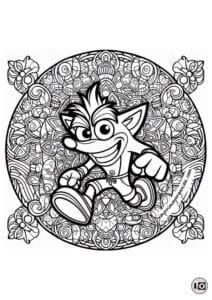 Mandala Crash Bandicoot