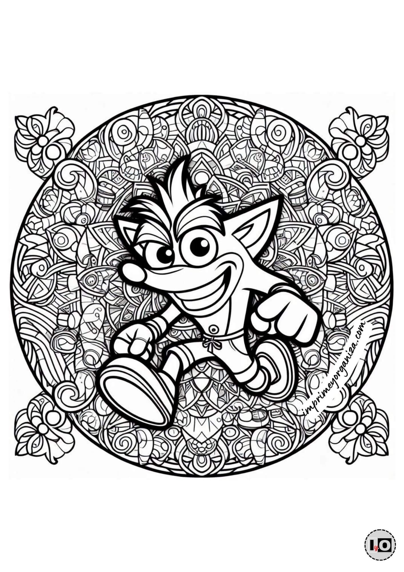 Mandala Crash Bandicoot