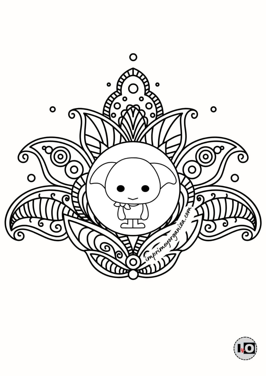 Mandalas de Harry Potter para imprimir y colorear gratis 🖍