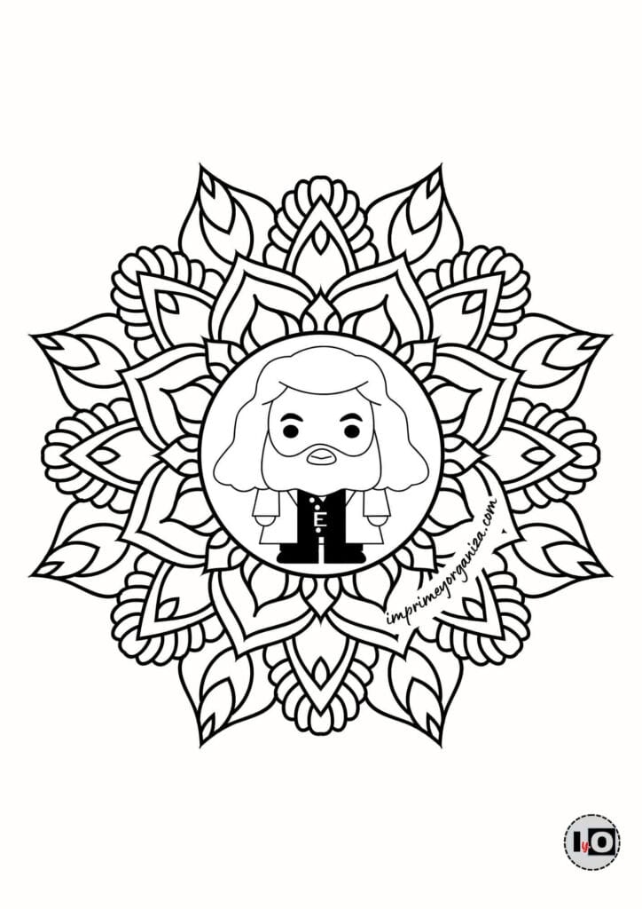 Mandalas de Harry Potter para imprimir y colorear [GRATIS]