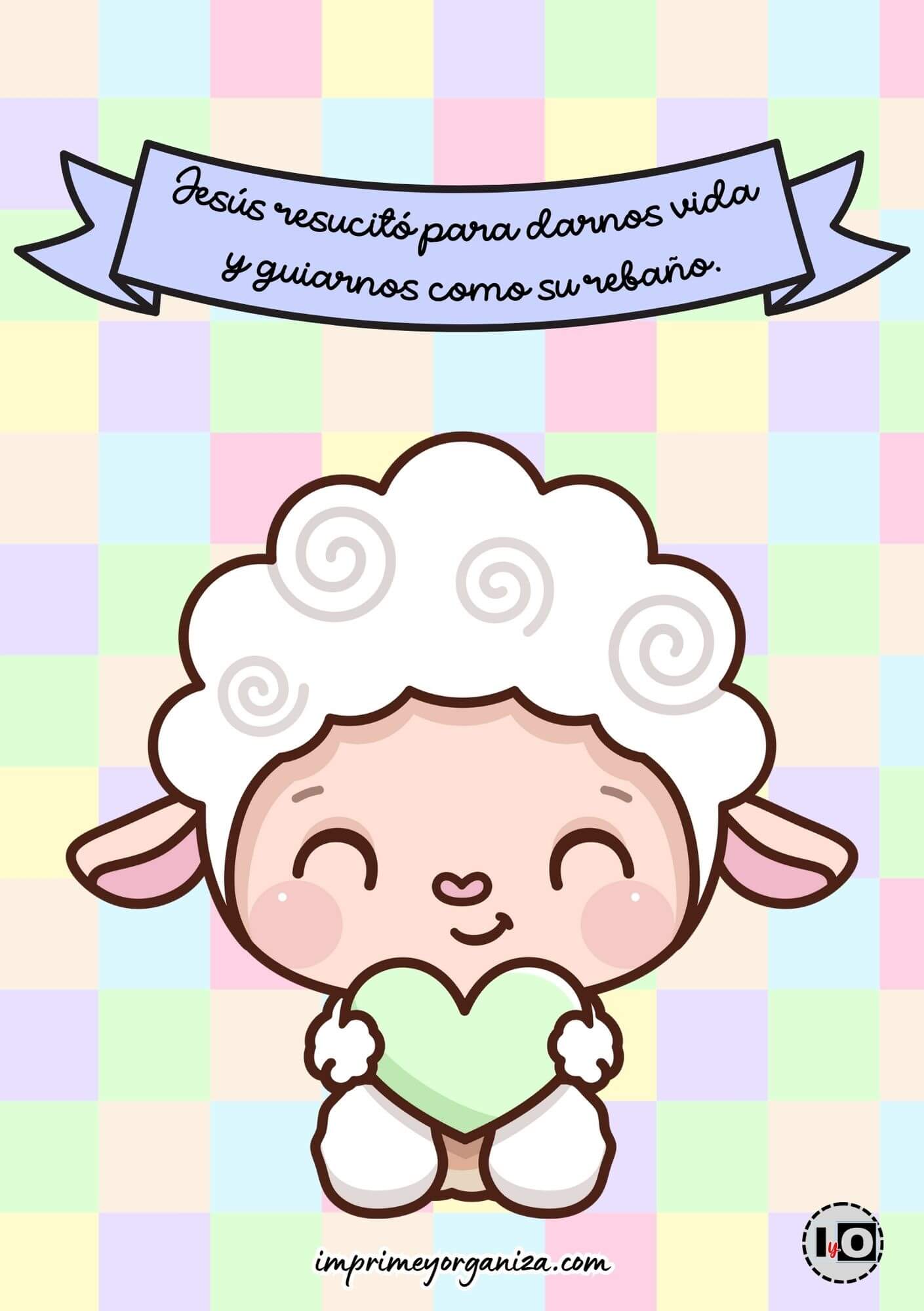 Tarjeta Jesús rebaño