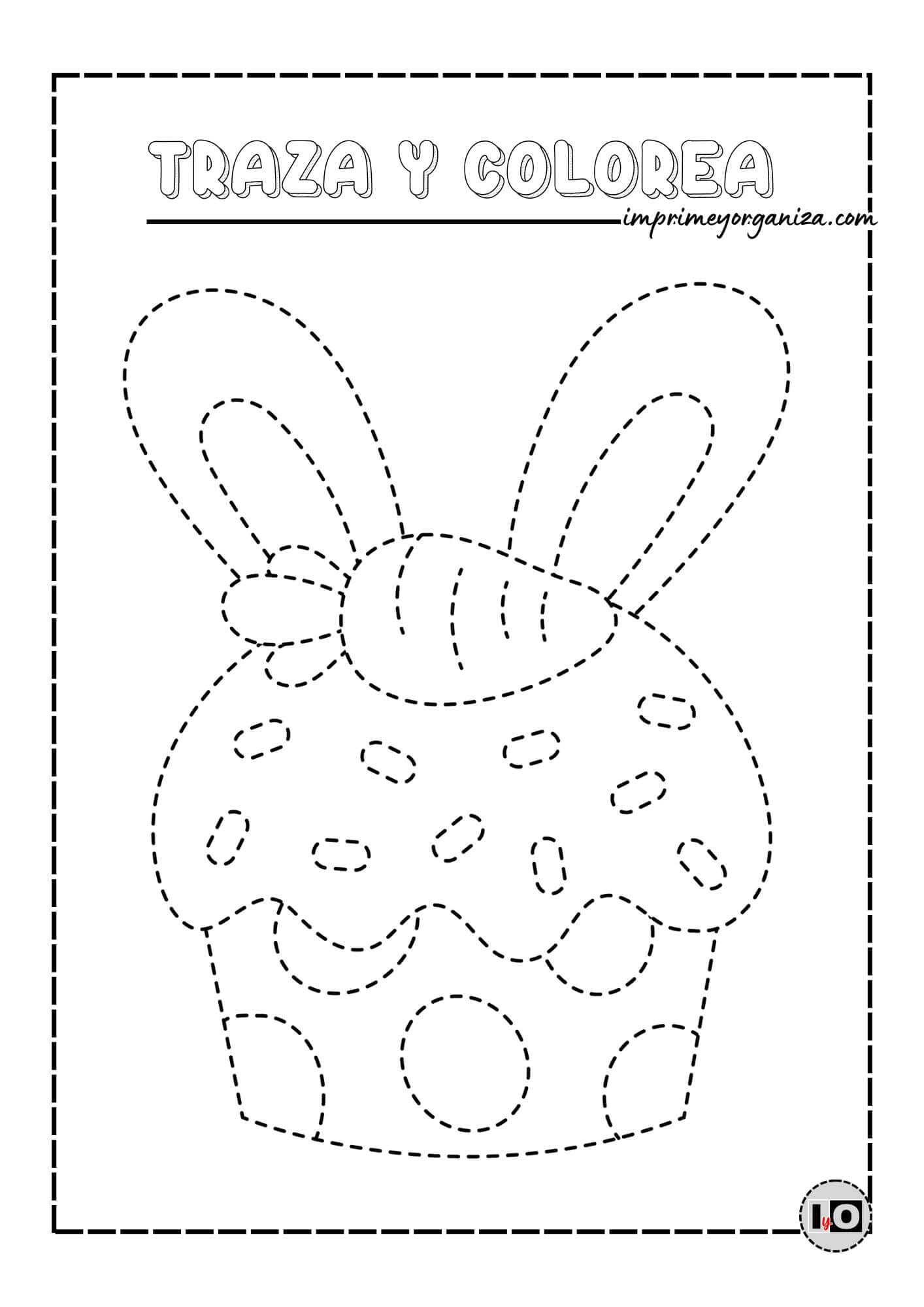 Trazo Cupcake de Pascua