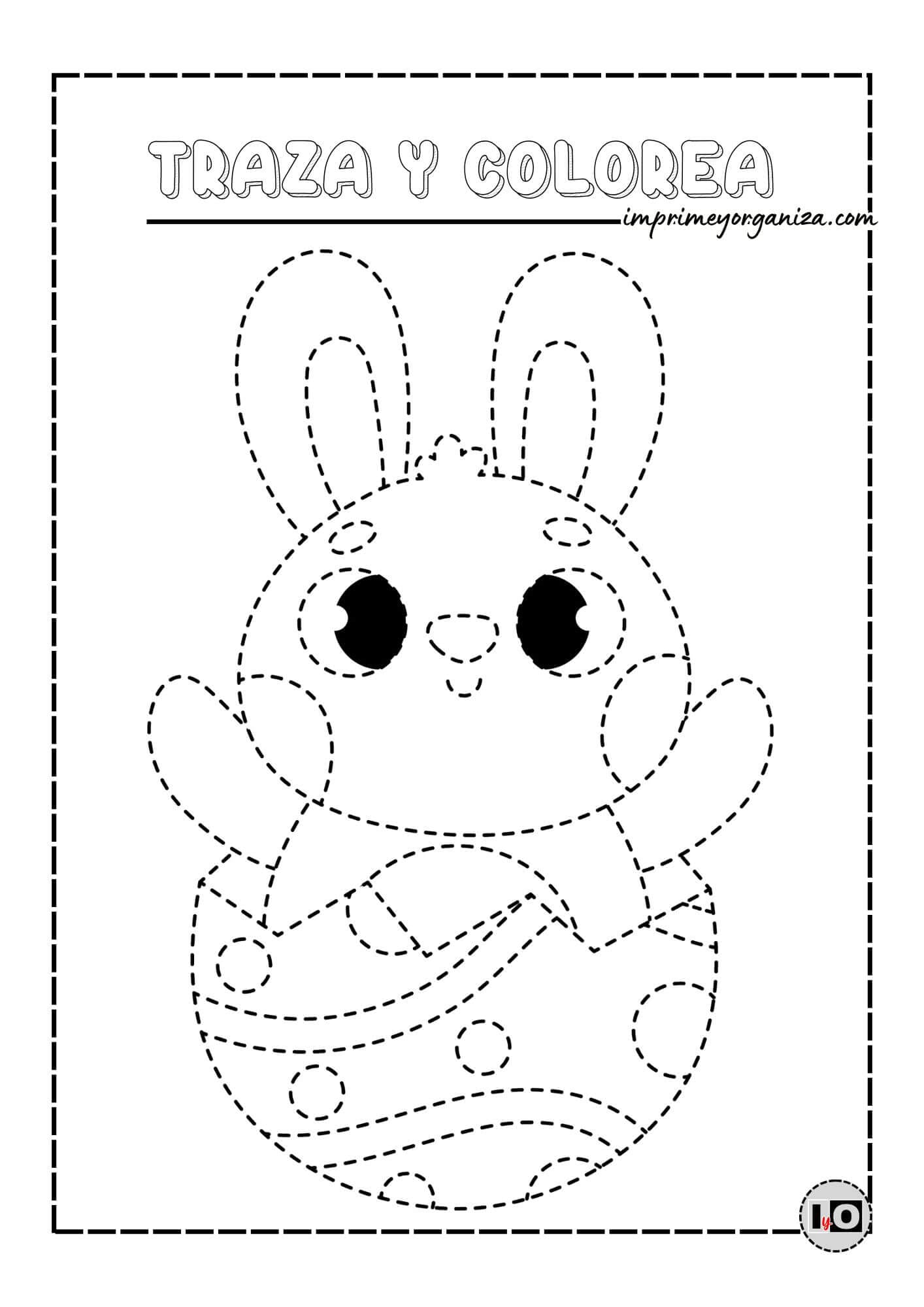 Trazo conejito de Pascua