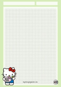 Hoja Hello Kitty Cámara