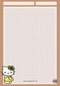 Hoja Hello Kitty Girasol