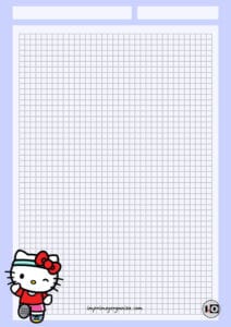 Hoja Hello Kitty deportista