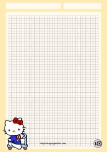 Hoja Hello Kitty patinete