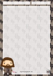 Hoja decorada Hagrid
