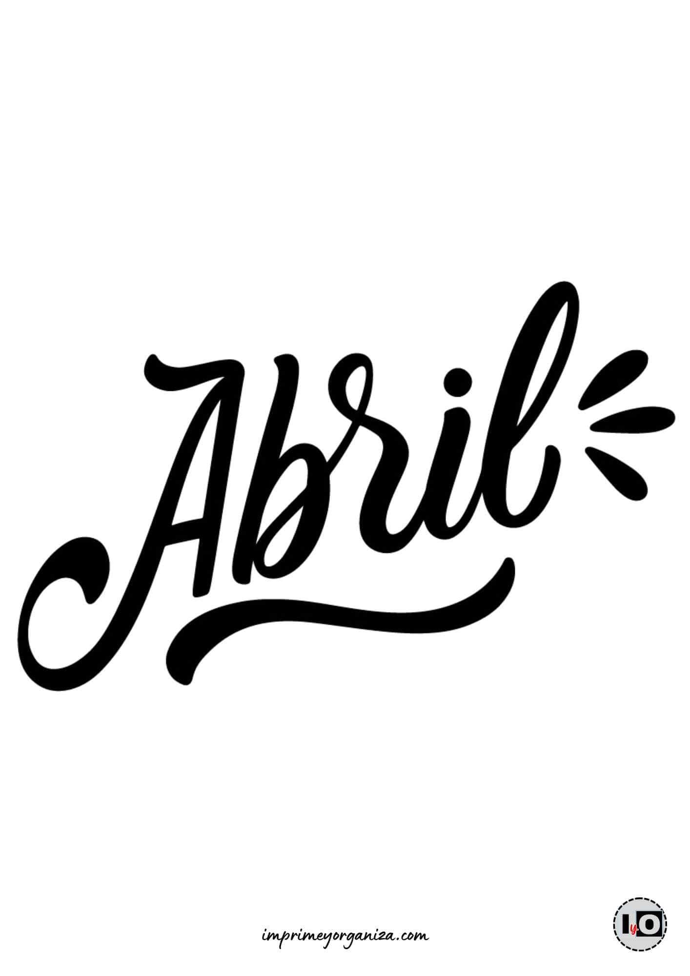 Lettering Abril