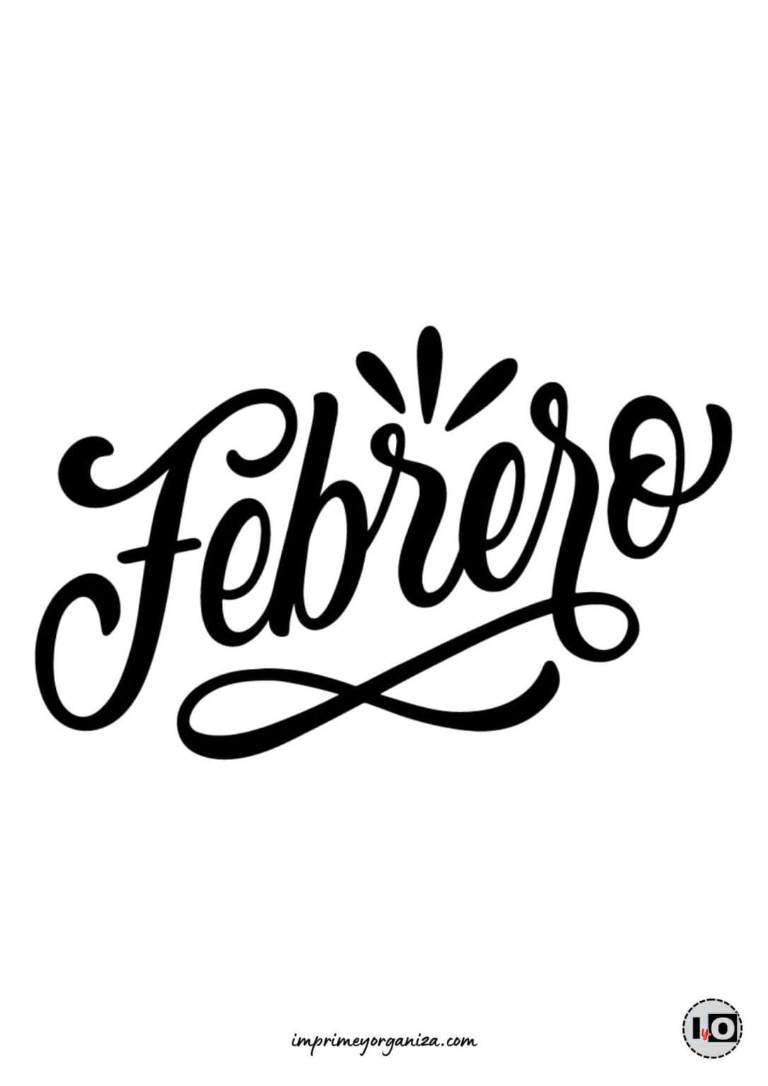 Plantillas de los meses del año estilo Lettering en PDF [GRATIS]