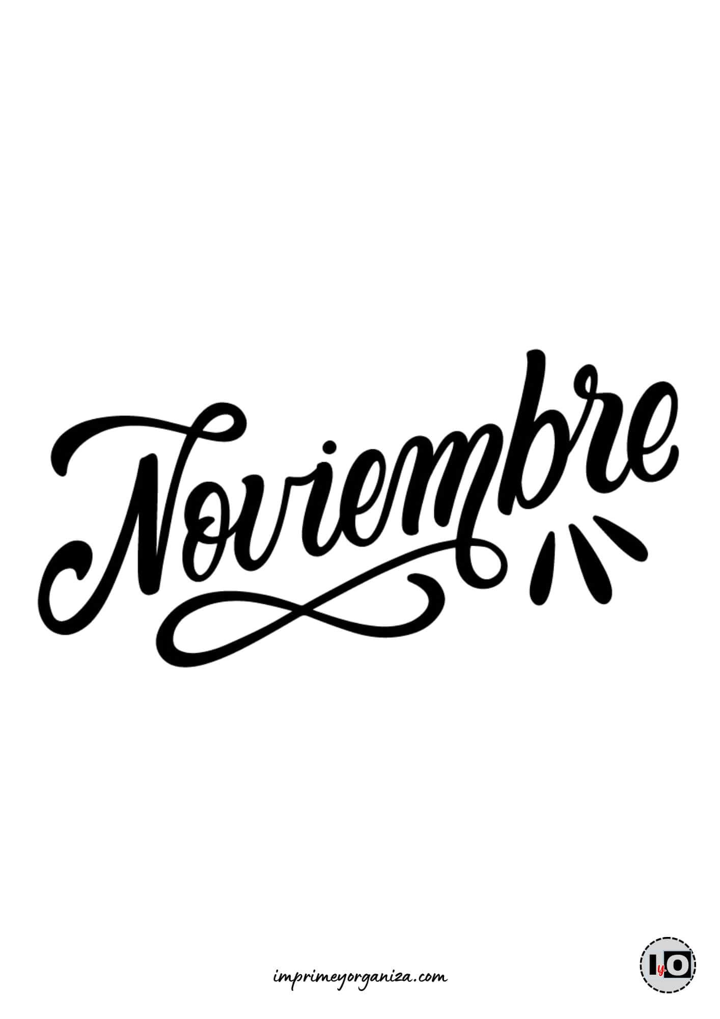 Lettering Noviembre
