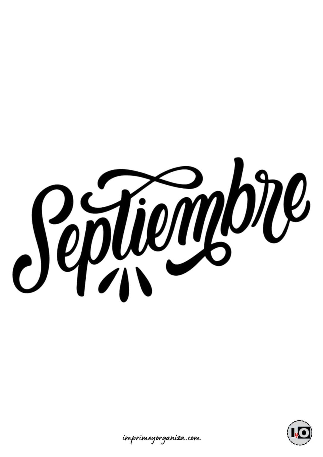 Plantillas de los meses del año estilo Lettering en PDF [GRATIS]