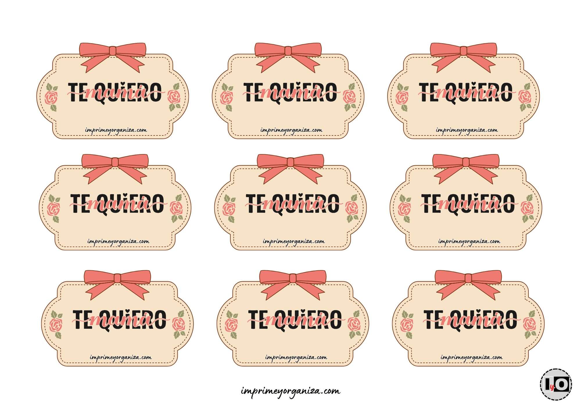 Tags te quiero mamá