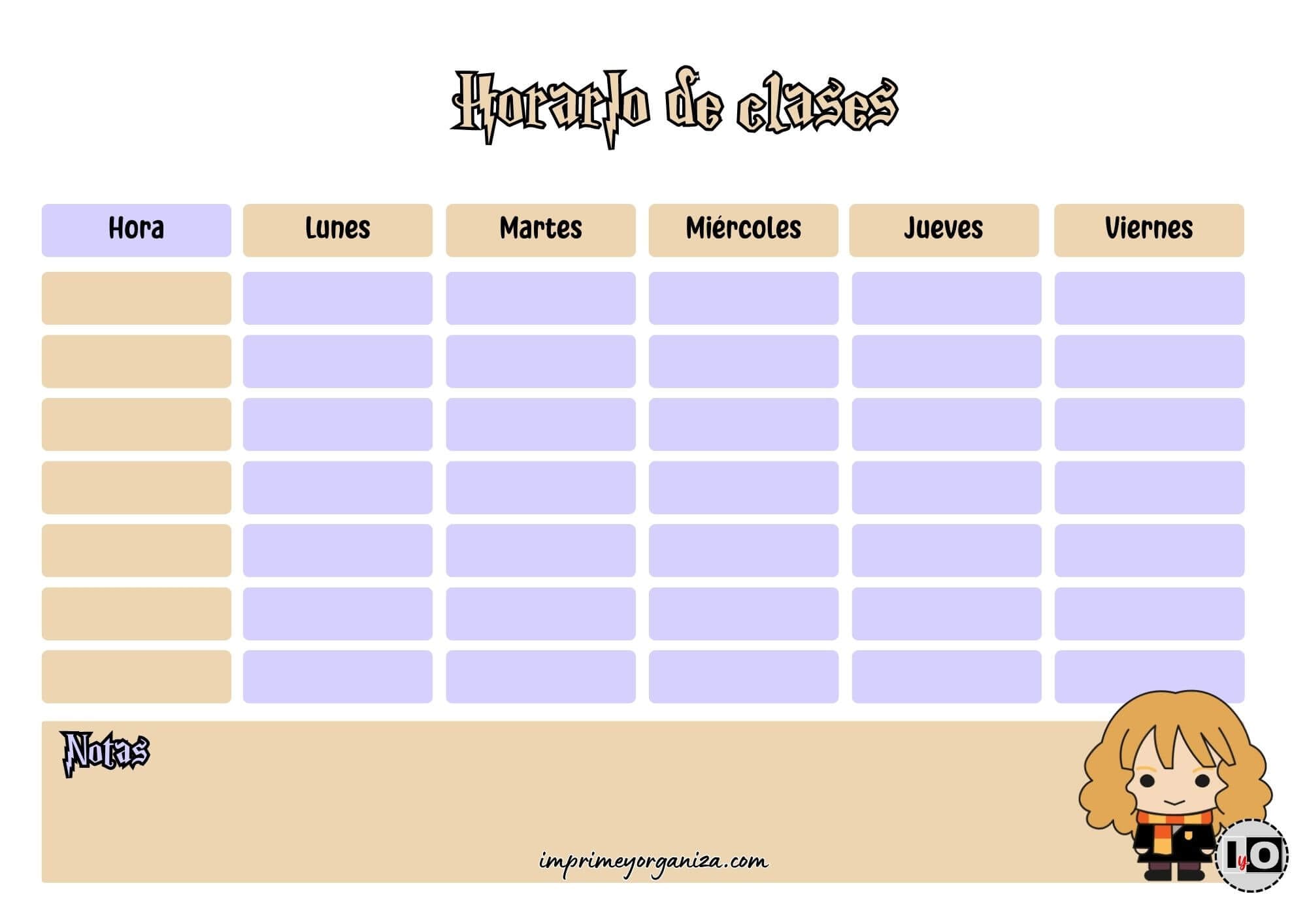 Horario Hermione