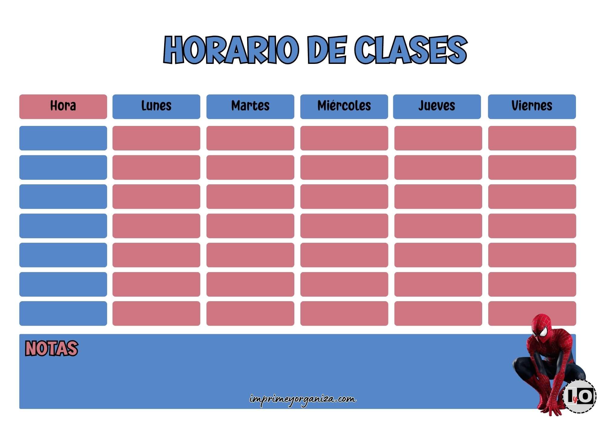 Horario Spiderman