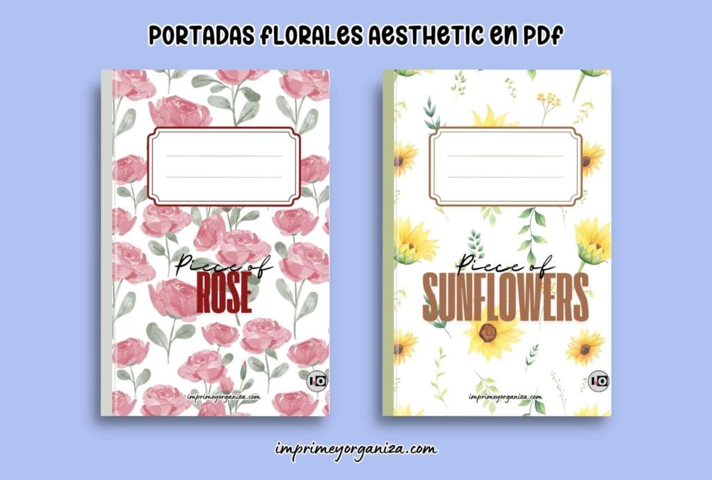 portadas aesthetic en pdf gratis