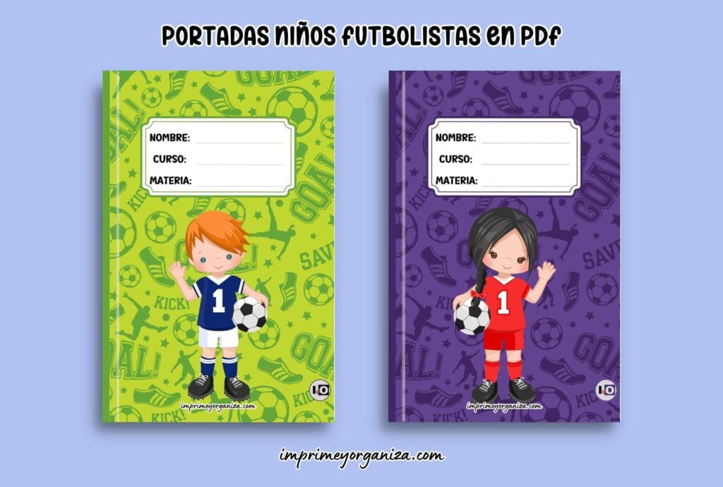 portadas niños futbolistas en pdf gratis