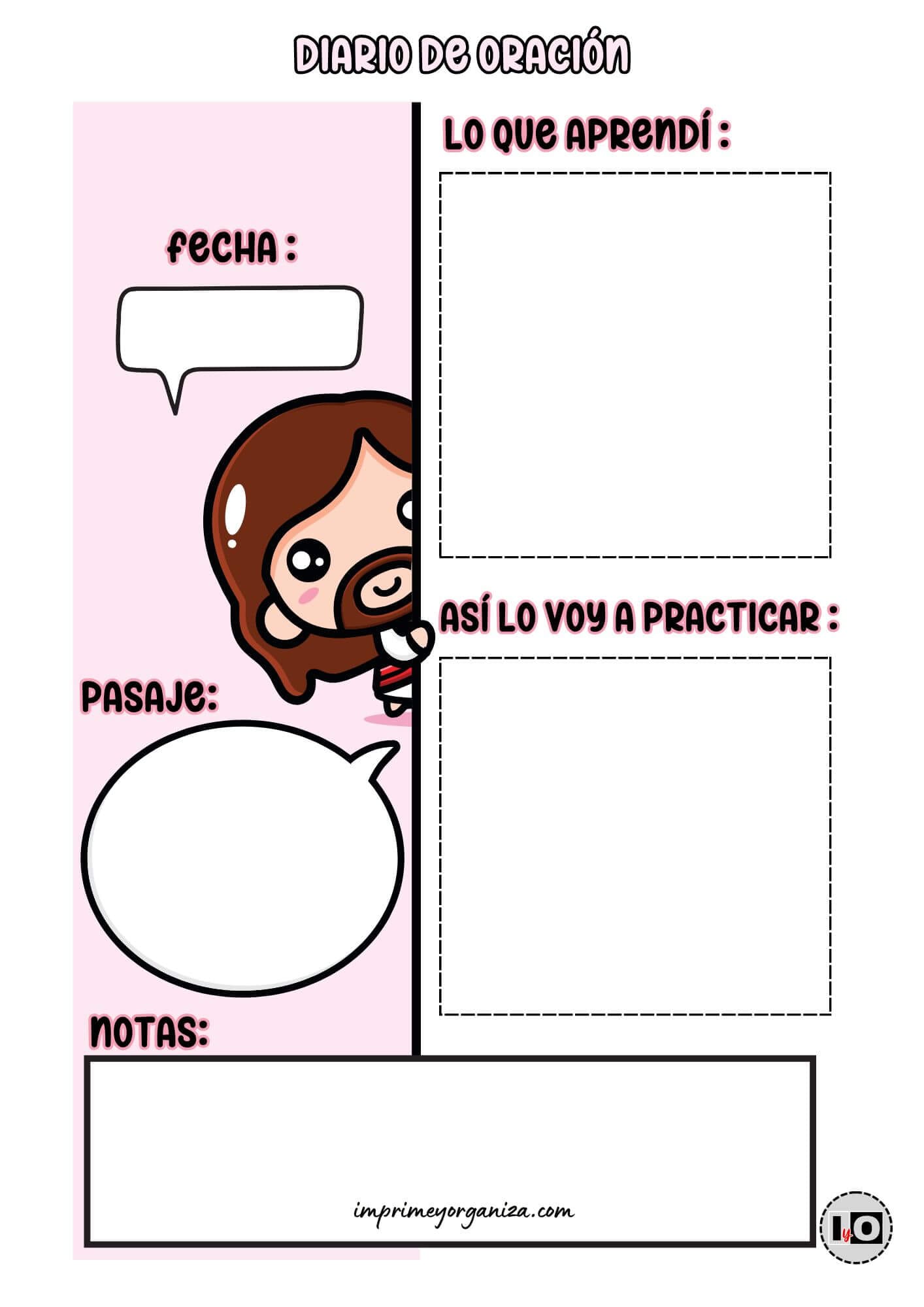 Diario de Oración Jesús Rosa