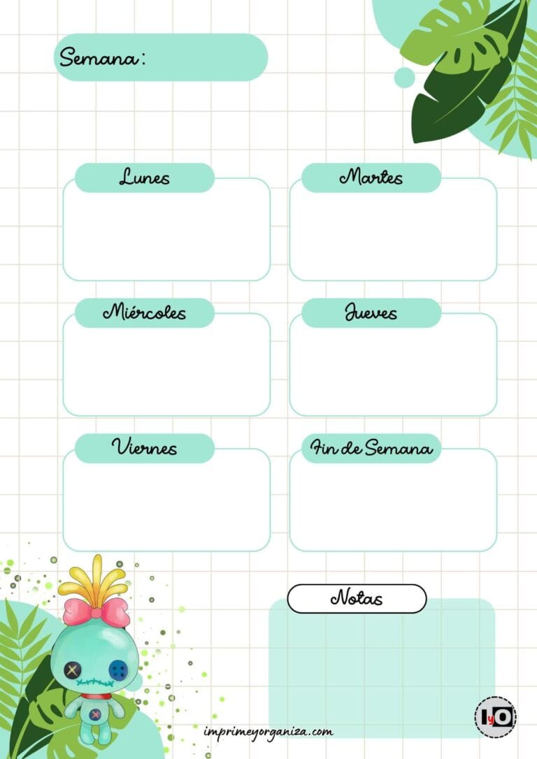 Planificador Semanal Scrump