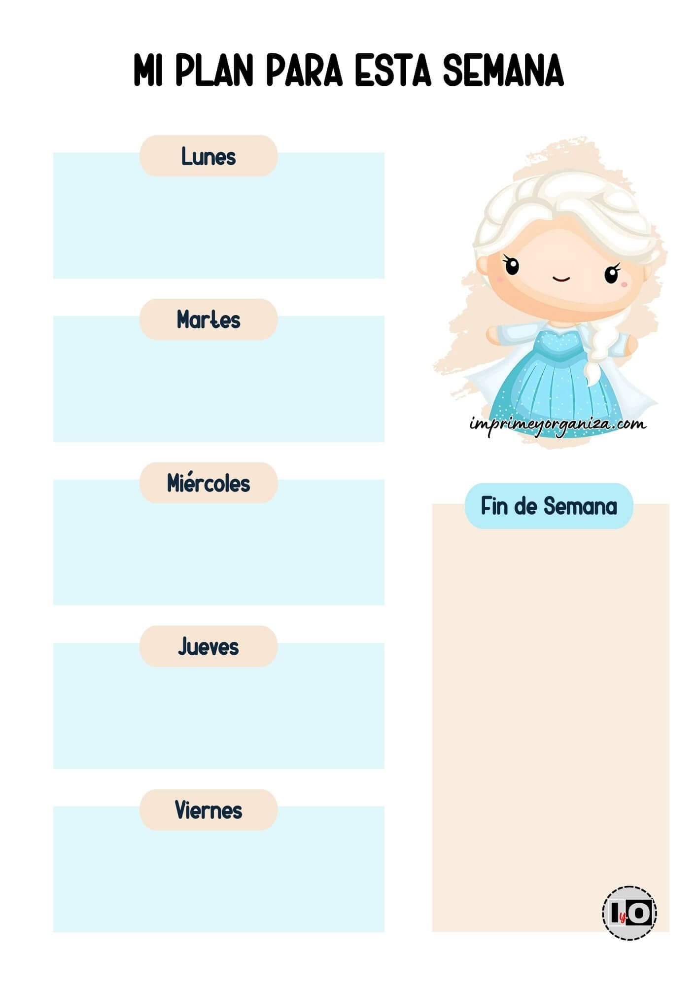 Planner Semanal Elsa