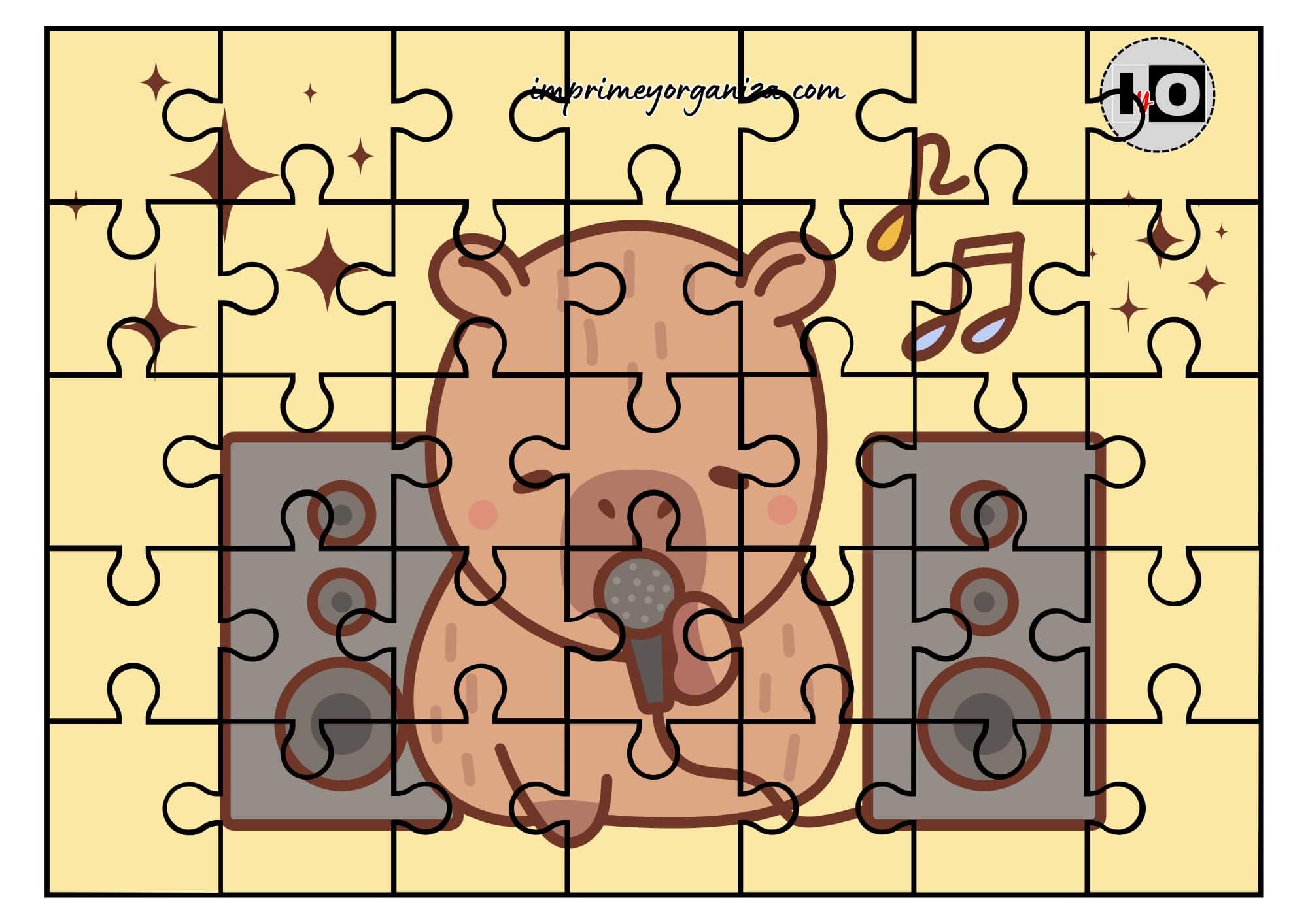 Puzzle Capibara Cantando