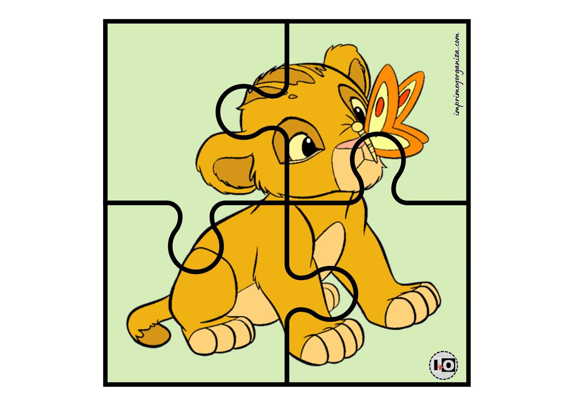 Puzzle Simba Bebe