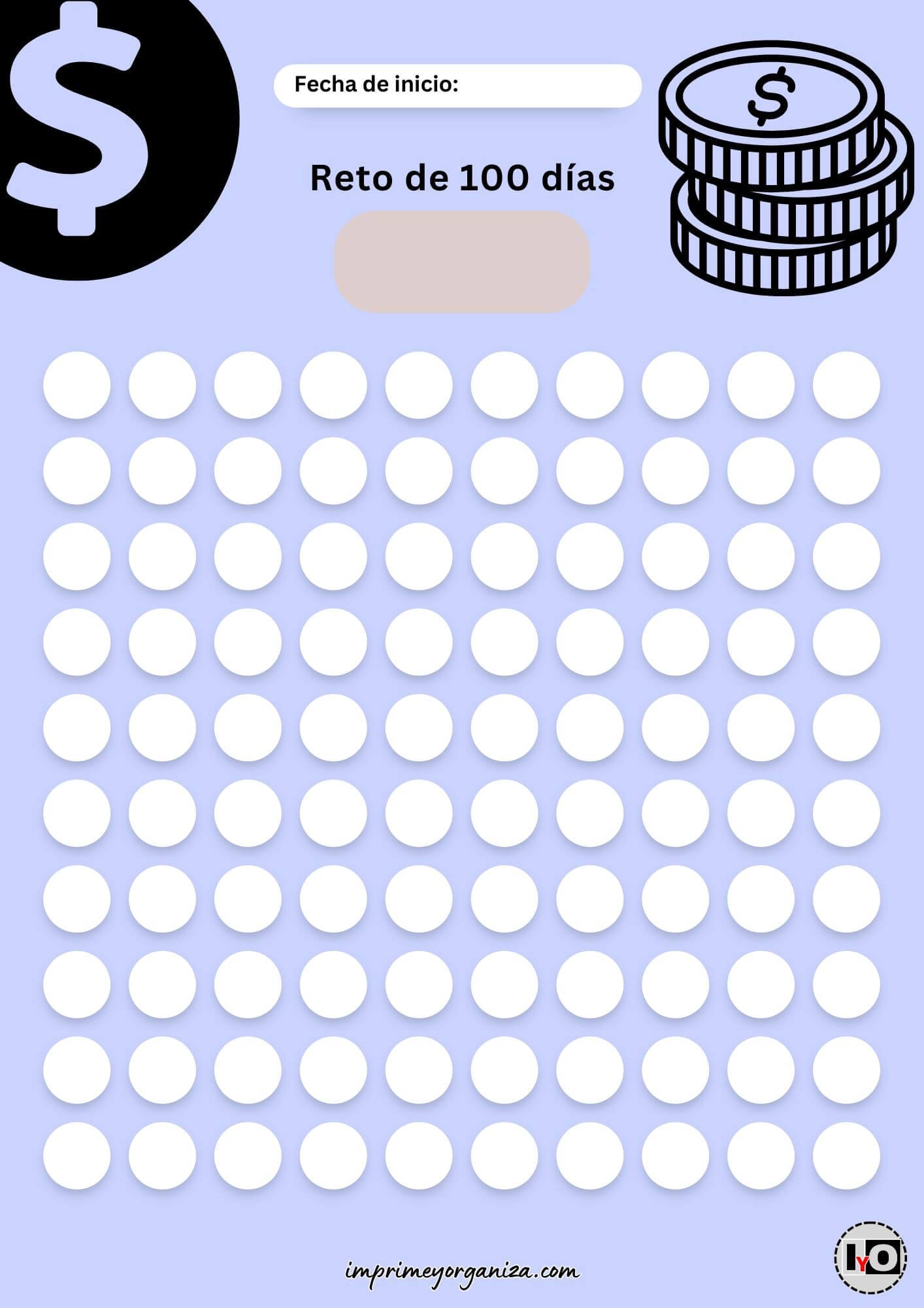 Reto de 100 días para rellenar