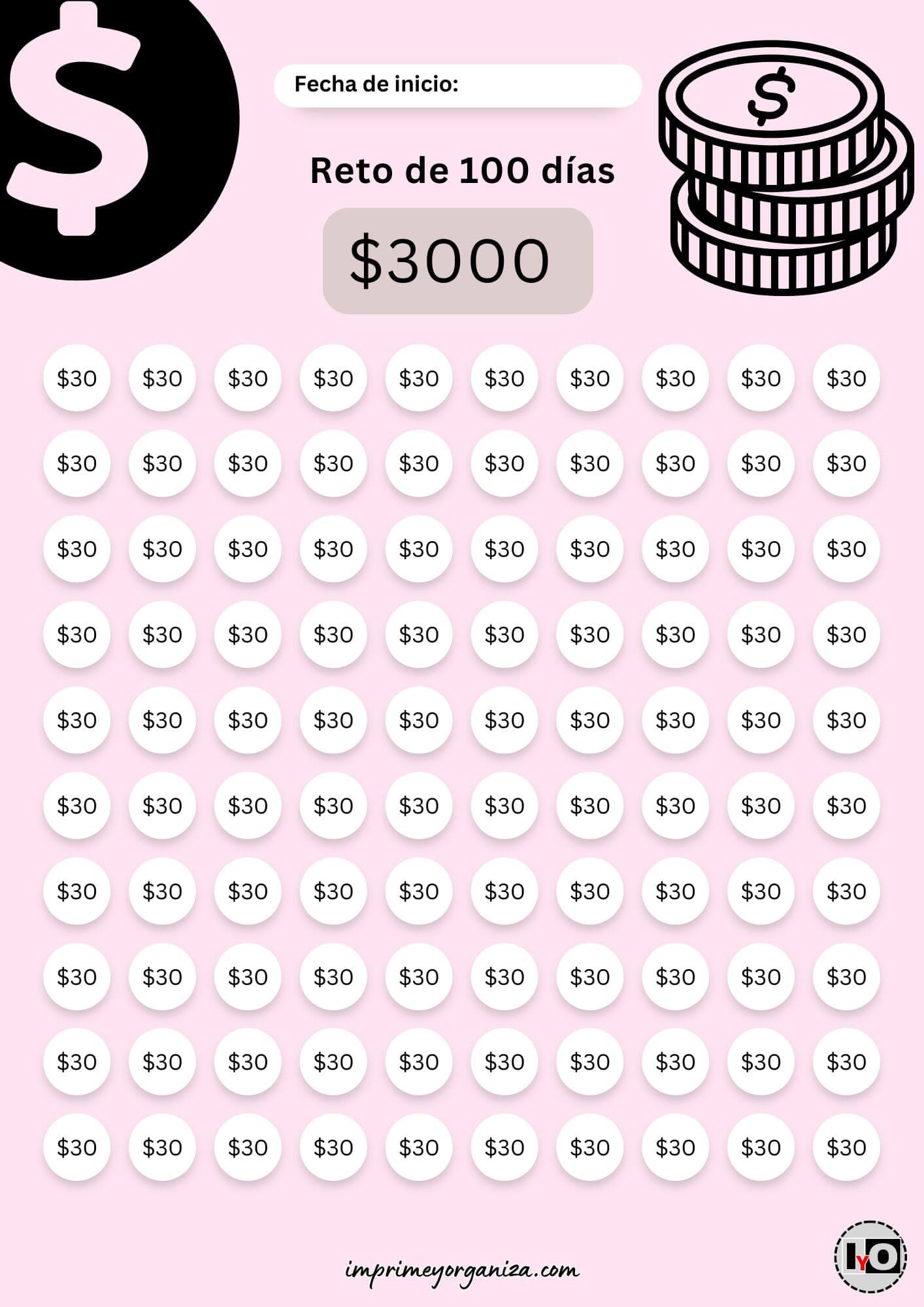 Reto para ahorrar 3000